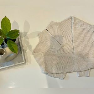 Beige crop sweater